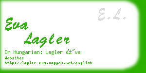 eva lagler business card